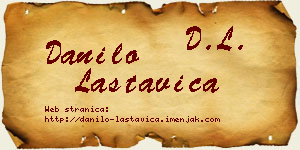 Danilo Lastavica vizit kartica